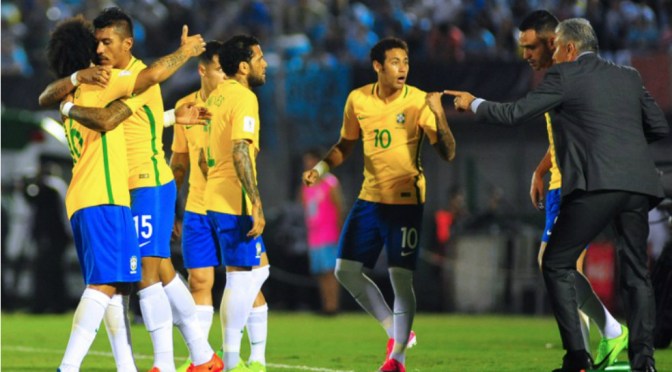Brasil golea a Uruguay y vuela en la eliminatoria a Rusia 2018
